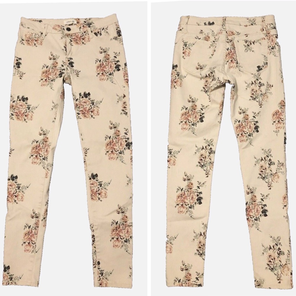 Taylor & Sage Floral print Skinny Jeans